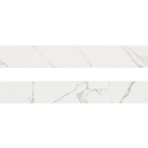 Kaya Calacatta Venato  3 in X 24 in Porcelain Matte Bullnose, 18PK